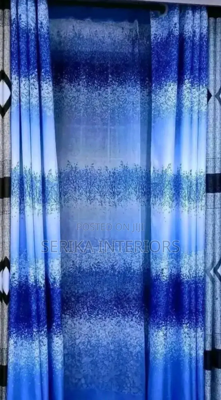 Blue Curtains Curtains Environmental Friendly Robertson's