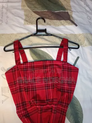 Cute Red Plaid Mini Dress