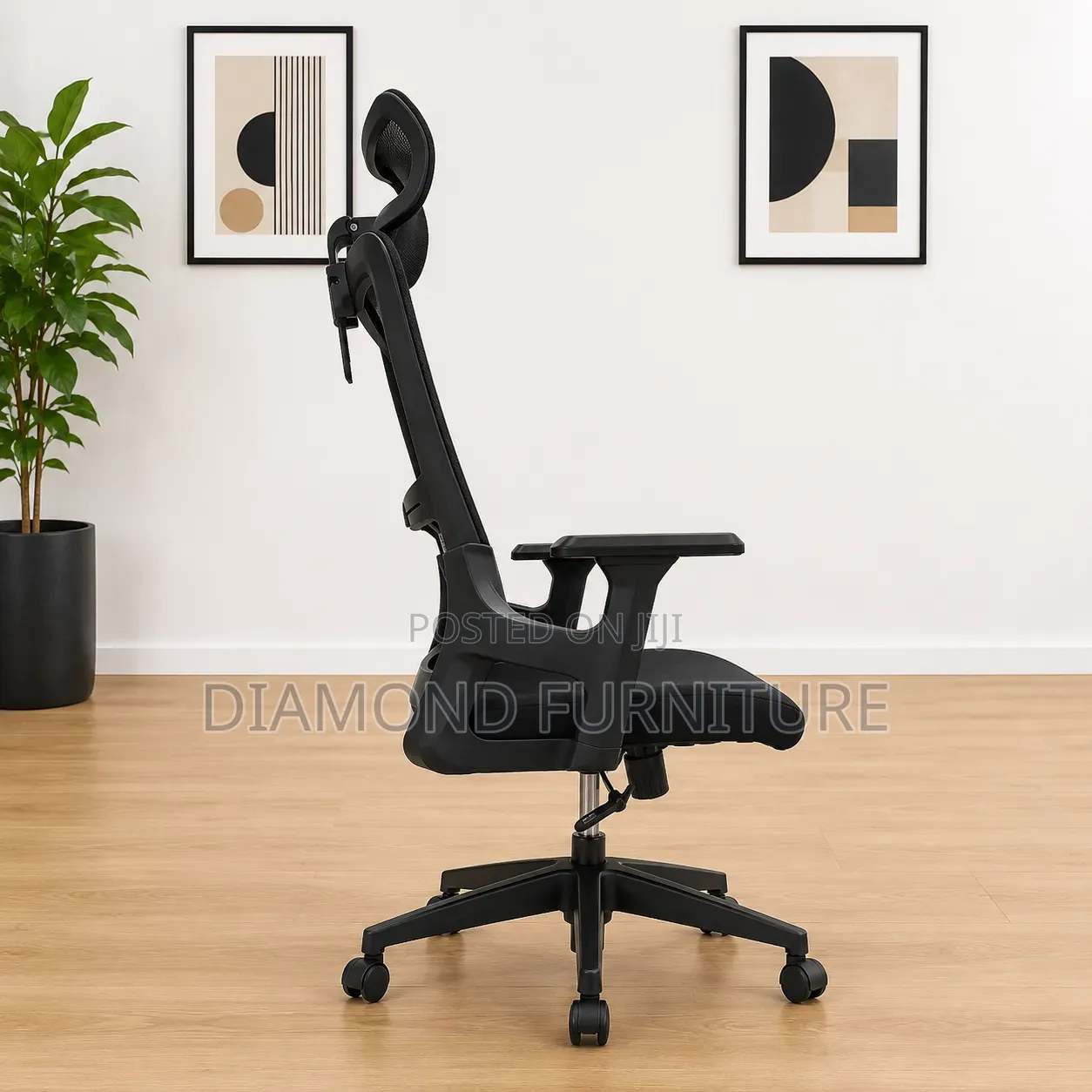 Ergonomic High Back Mesh Office Chair With Headrest Lumbar Support