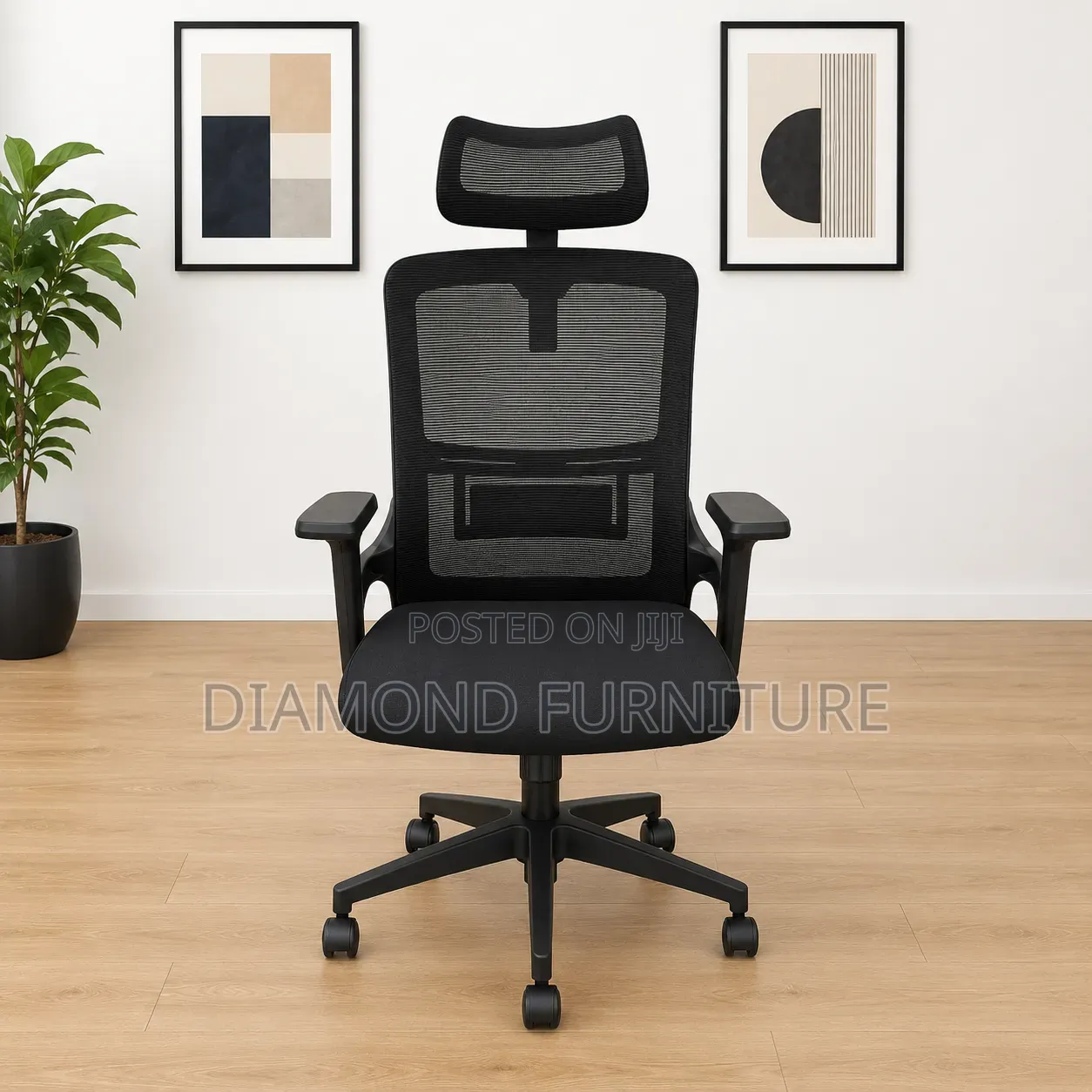 Ergonomic High Back Mesh Office Chair With Headrest Lumbar Support