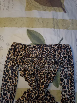 Leopard Print Off Shoulder Mini Dress