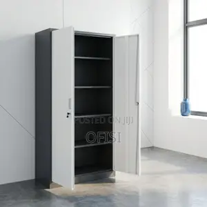 Office Cabinet; Full Metallic Office Cabinet With Adjustable Shelves