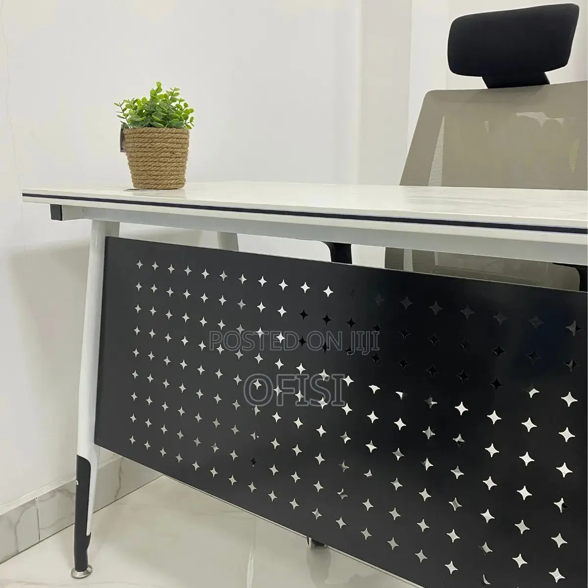 Office Table; 1.2m White Home Office Study Table
