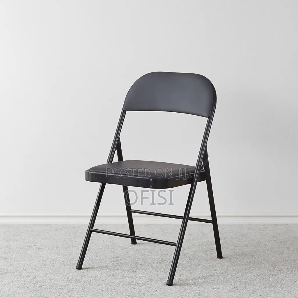 Office Chair; Black Foldable Home Office Study Chair