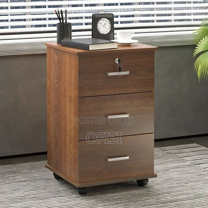 Office Cabinet; 3 Drawer Movable Pedestal Cabinet