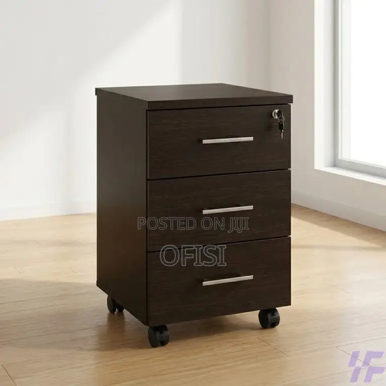 Office Cabinet; 3 Drawer Movable Pedestal Cabinet