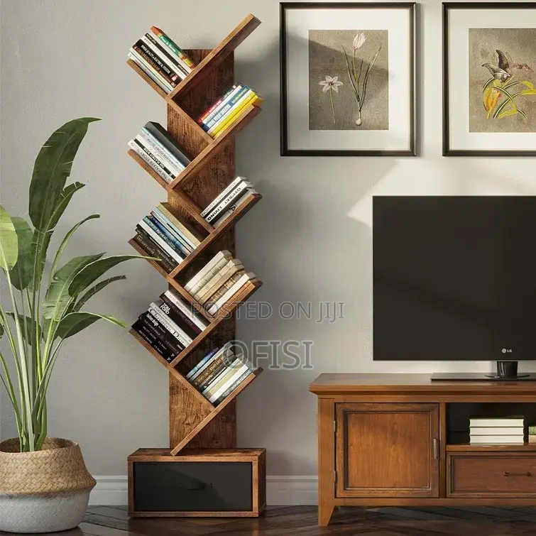 Bookshelf; Modern Tree Shaped Standing Bookshelf