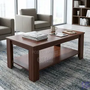 Coffee Table; Executive Mahogany Office Coffee Table