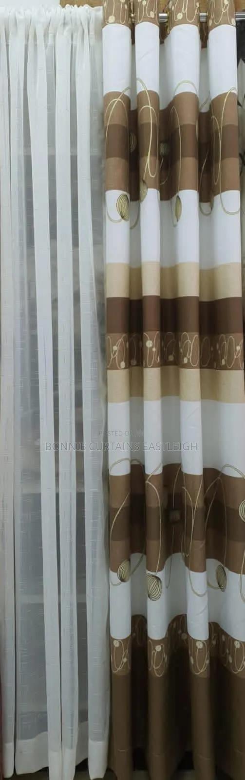 Modern Brown Curtains With Rings - thumbnail 2