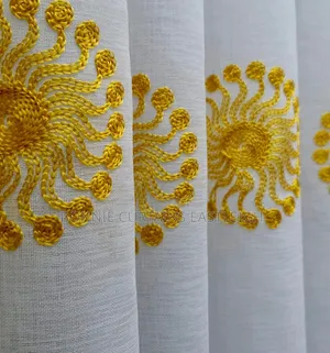 Modern Yellow Curtains With Sheers