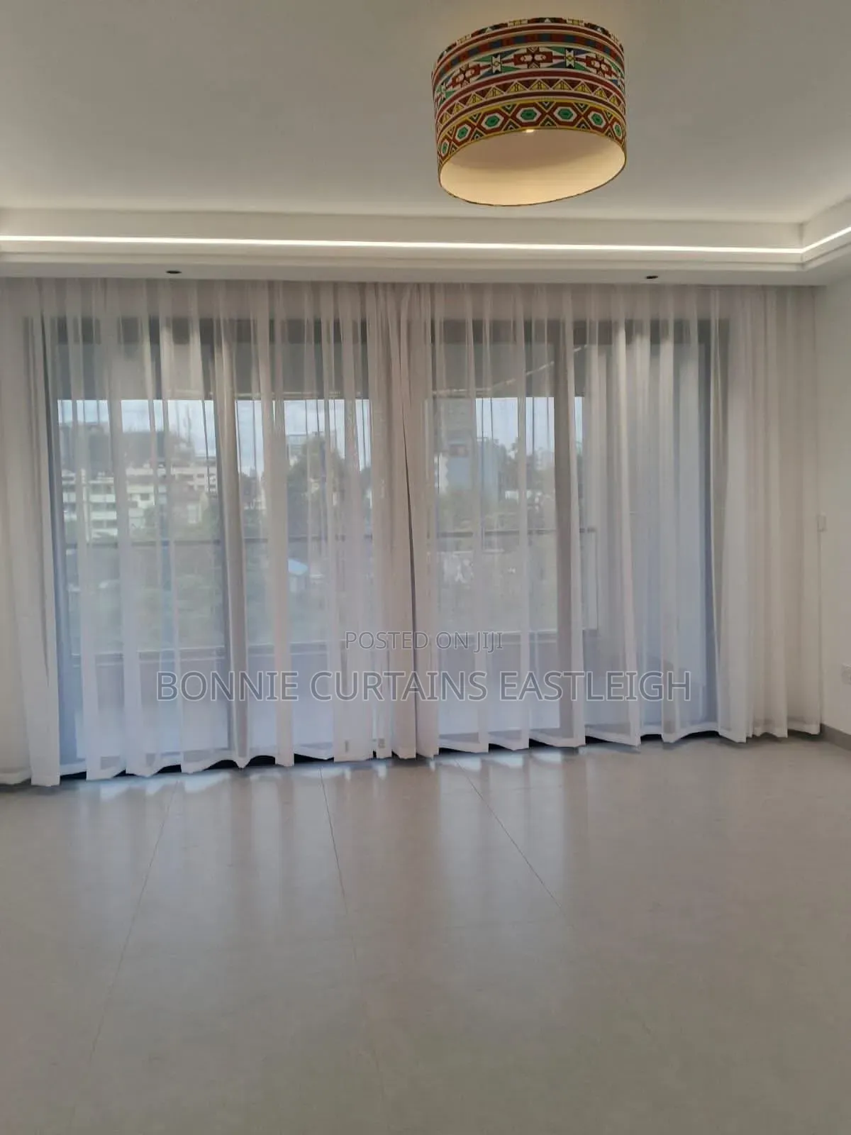 Modern White Sheers With Rings