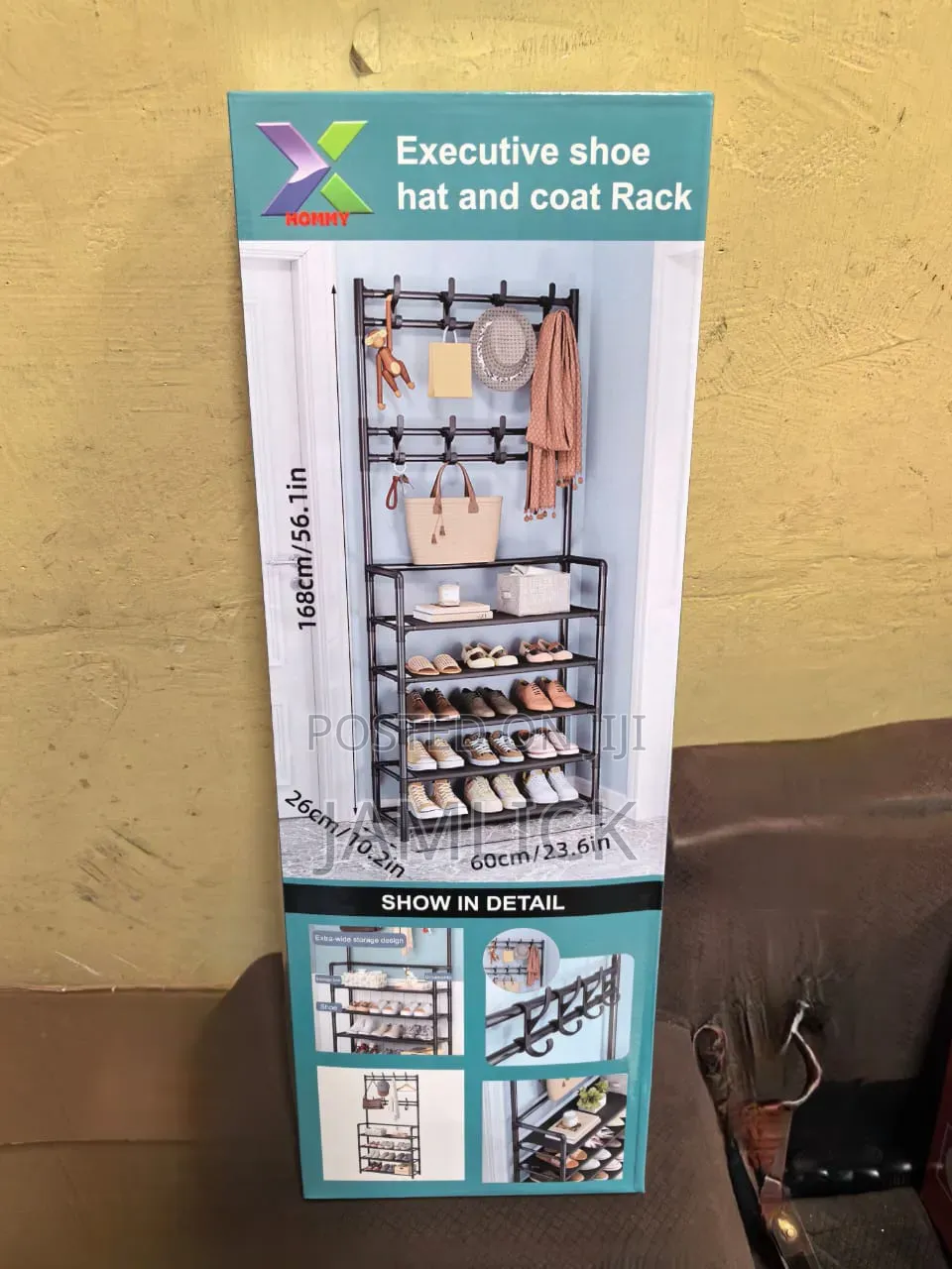Executive Shoe, Hat Coat Rack - Sn