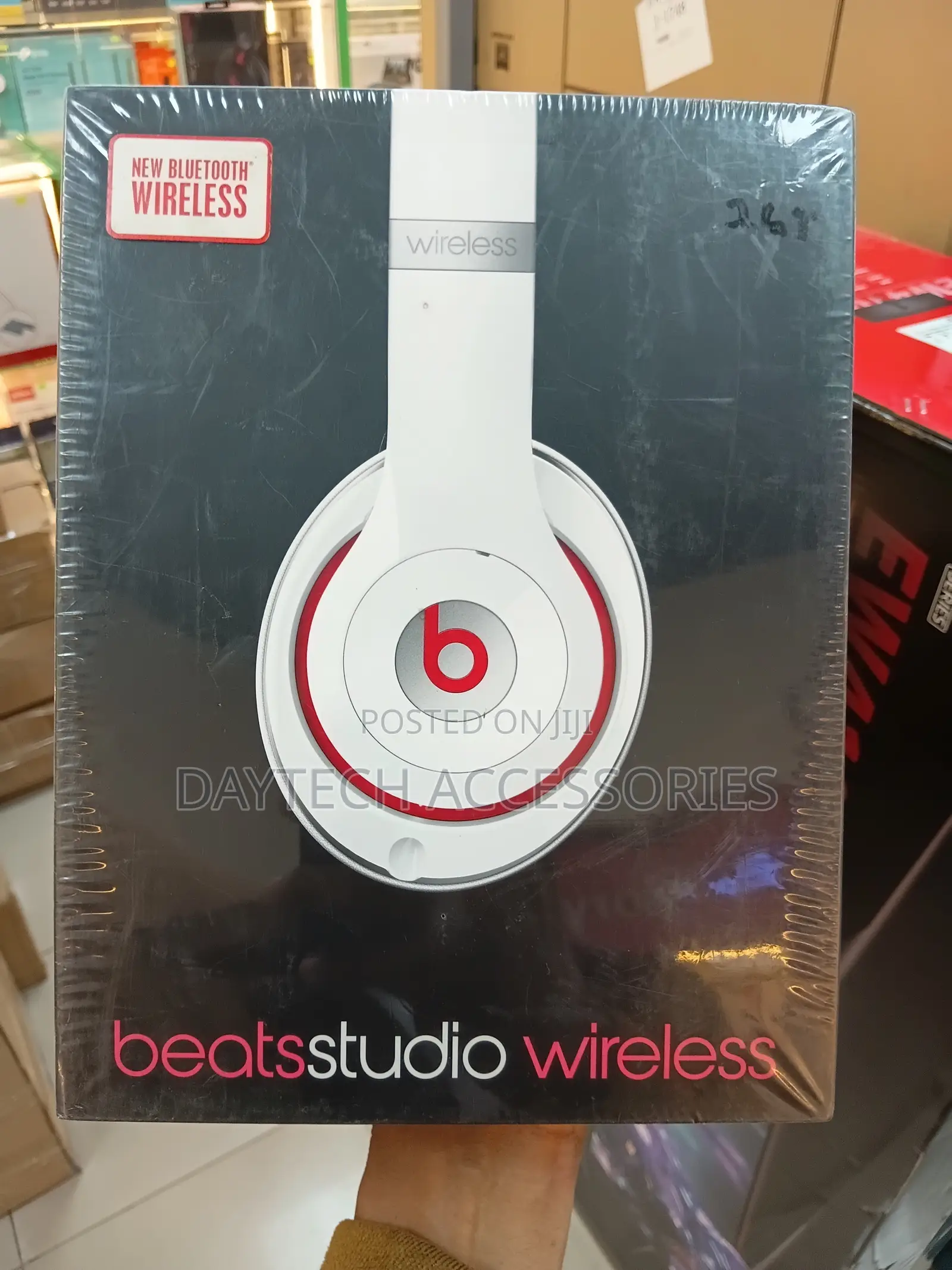 These Are Beats by Dr. Dre Studio Wireless Headphones in White.