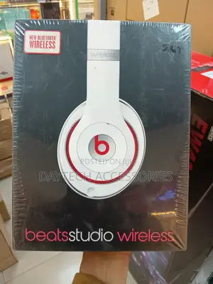 These Are Beats by Dr. Dre Studio Wireless Headphones in White.