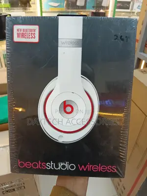 These Are Beats by Dr. Dre Studio Wireless Headphones in White.
