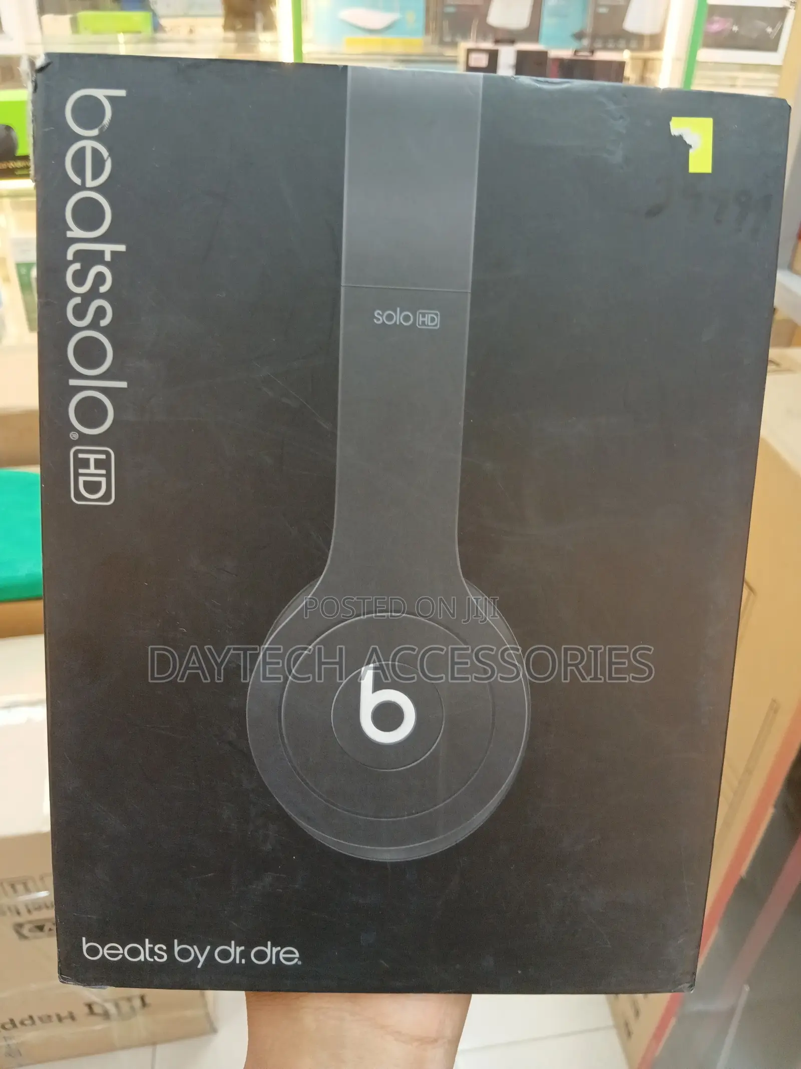 These Are Beats by Dr. Dre Solo Hd Wired Headphones in a Sleek Black.