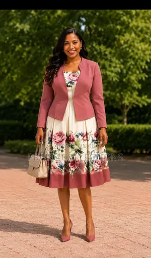 Floral Dress + Coat for Mama