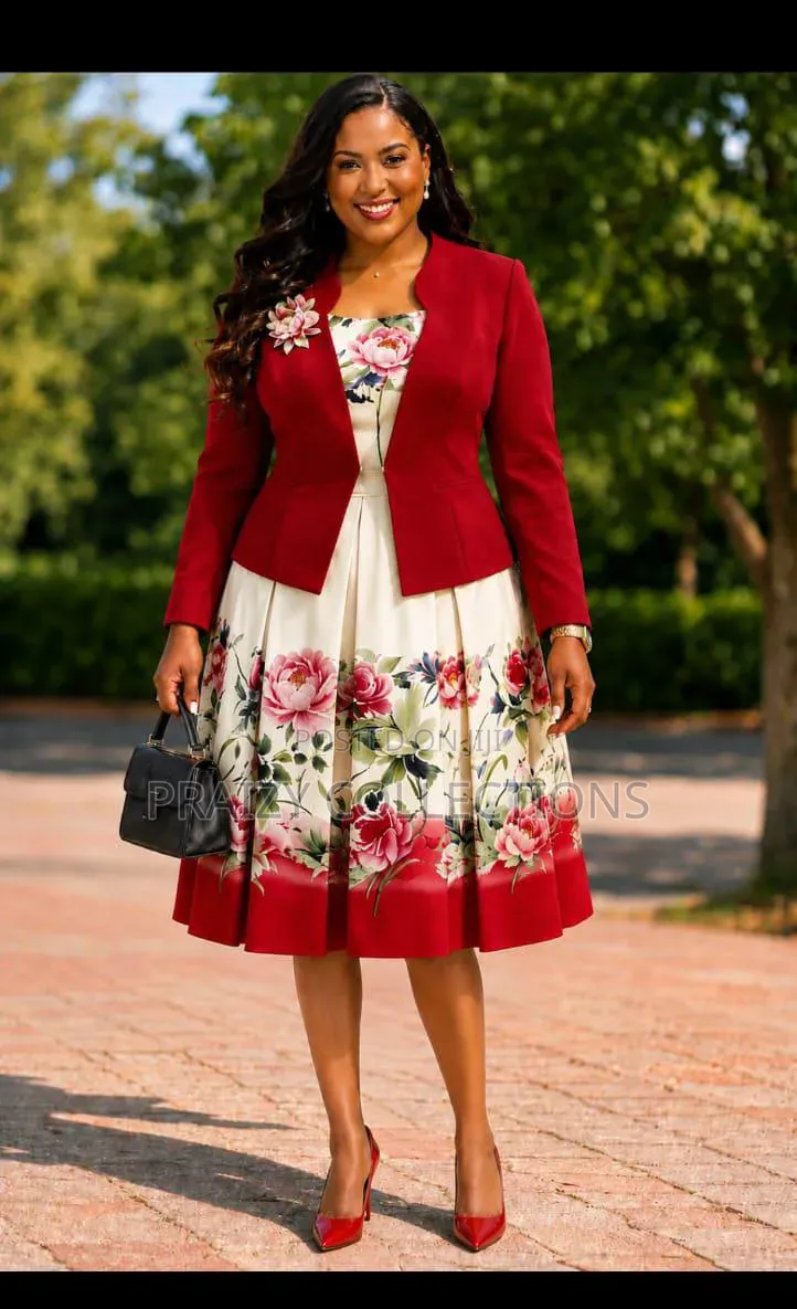 Floral Dress + Coat for Mama