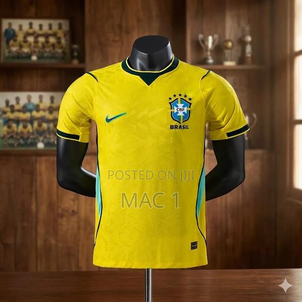 Standard Quality Brazil Home Jersey for Fans - - main view