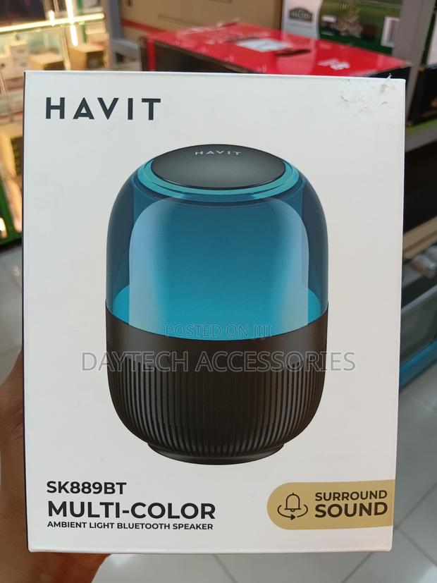 The Havit Sk889bt Multi-Color Ambient Light Bluetooth Speaker. - thumbnail 2