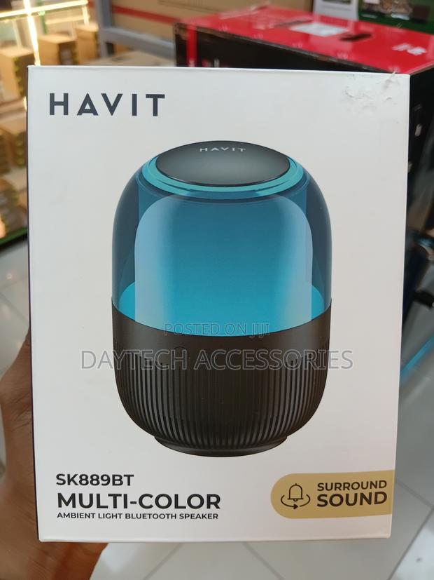 Havit Sk889bt - Bluetooth RGB Wireless Speaker -Black - thumbnail 3