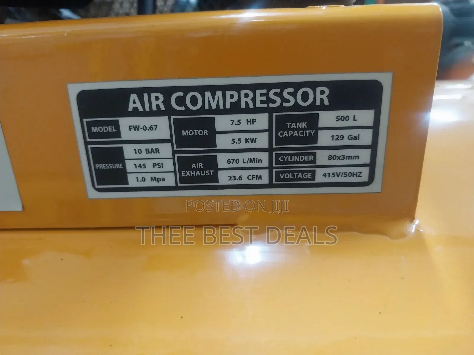 500ltrs Electric Air Compressor