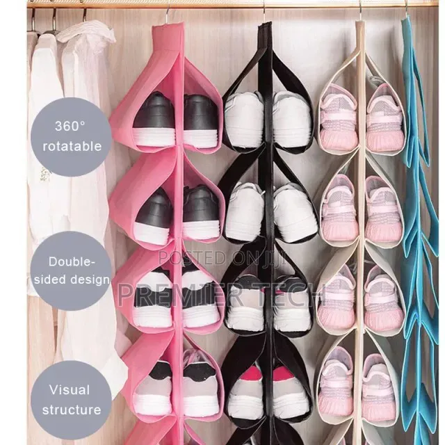 *12 Grid Hanging Storage Bag, Closet Organizer, Wardrobe Organizer,