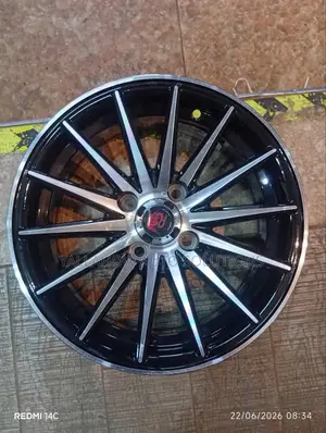 14-Inch 4-Hole Gloss Black Machined Face Alloy Wheel Rim