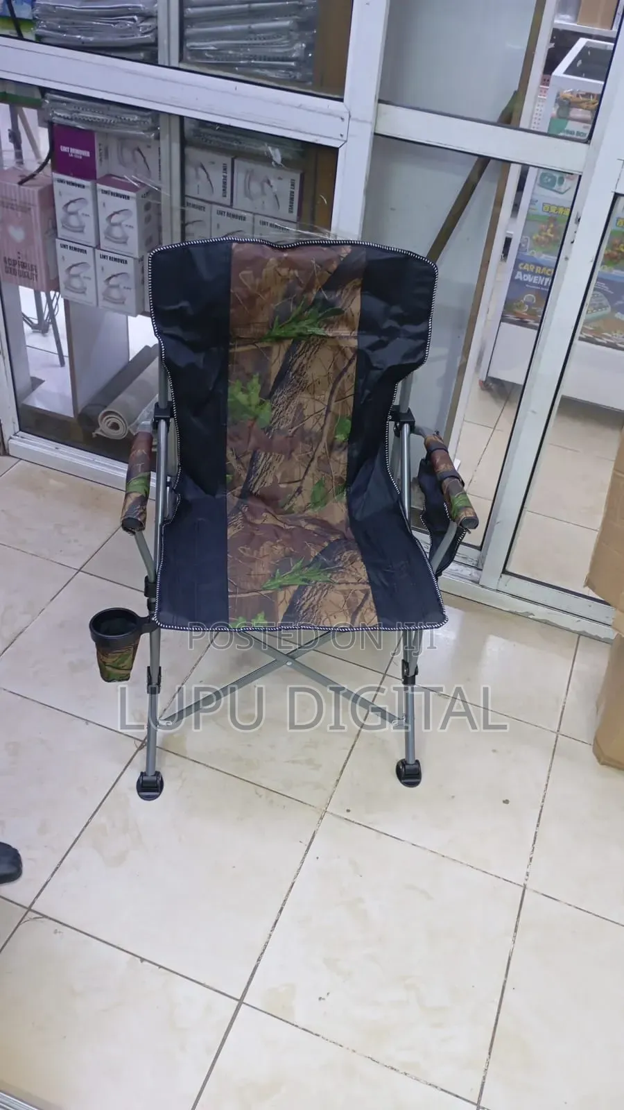 Heavy Duty Camping Chair Comes in Black,Green,Camouflage Blue
