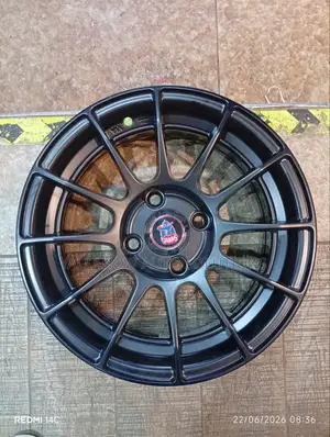 14-Inch 4-Hole Matte Gunmetal Multi-Spoke Alloy Wheel Rim