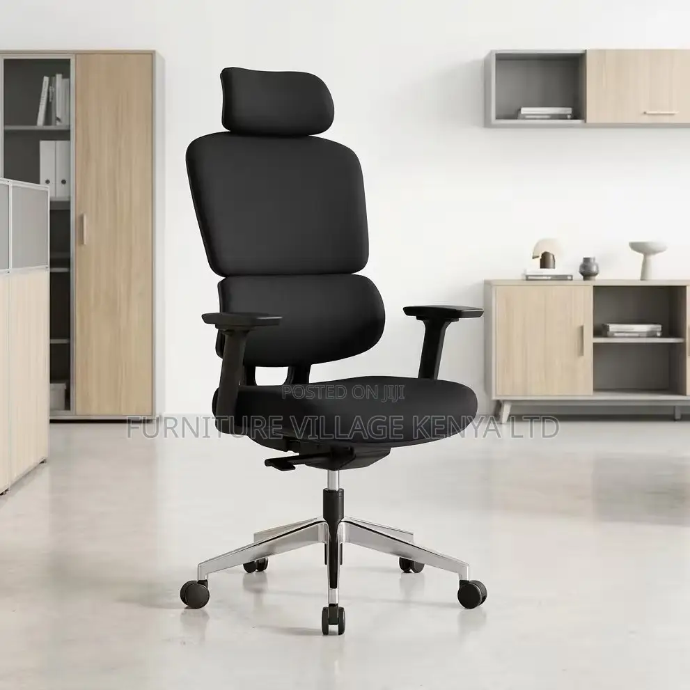 High Back Fabric Office Chair With Lumbar Support