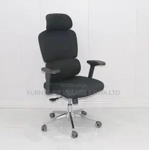 High Back Fabric Office Chair With Lumbar Support