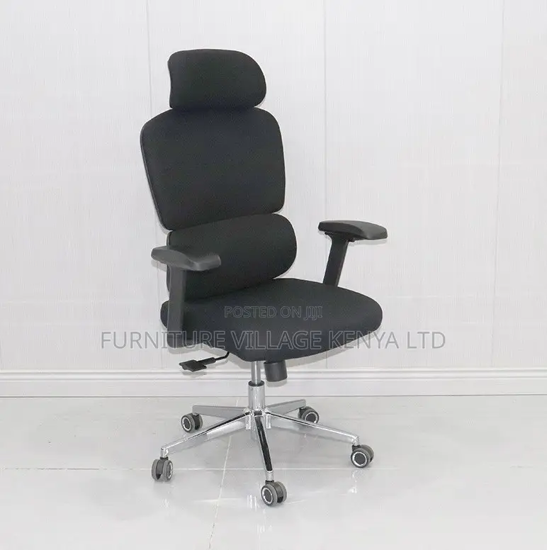 High Back Fabric Office Chair With Lumbar Support
