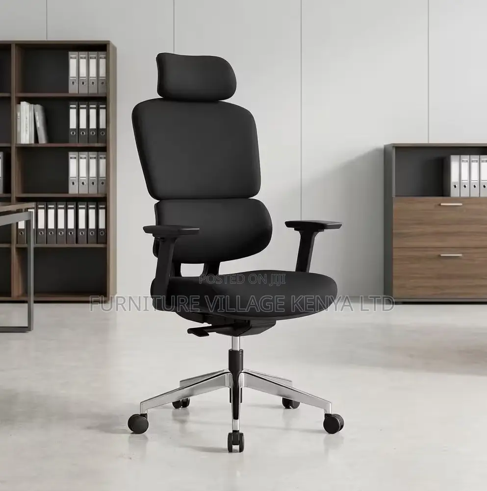 High Back Fabric Office Chair With Lumbar Support