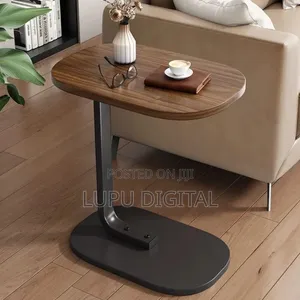 Laptop/Coffee Table Walnut Colour With Black Base