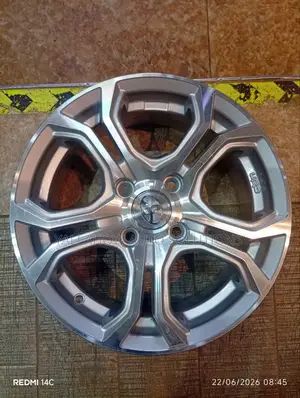14-Inch 4-Hole Toyota TRD Style Silver Alloy Wheel Rim