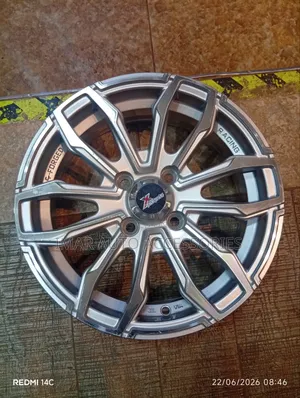 14-Inch 4-Hole M-Forged Style Silver Geometric Alloy Wheel Rim