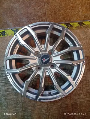 14-Inch 4-Hole M-Forged Style Silver Geometric Alloy Wheel Rim