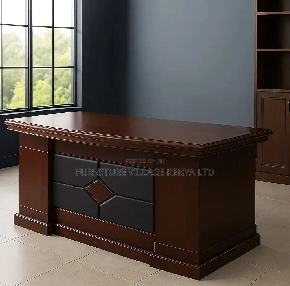 1800mm Office Mahogany Desk With Exetended Drawers