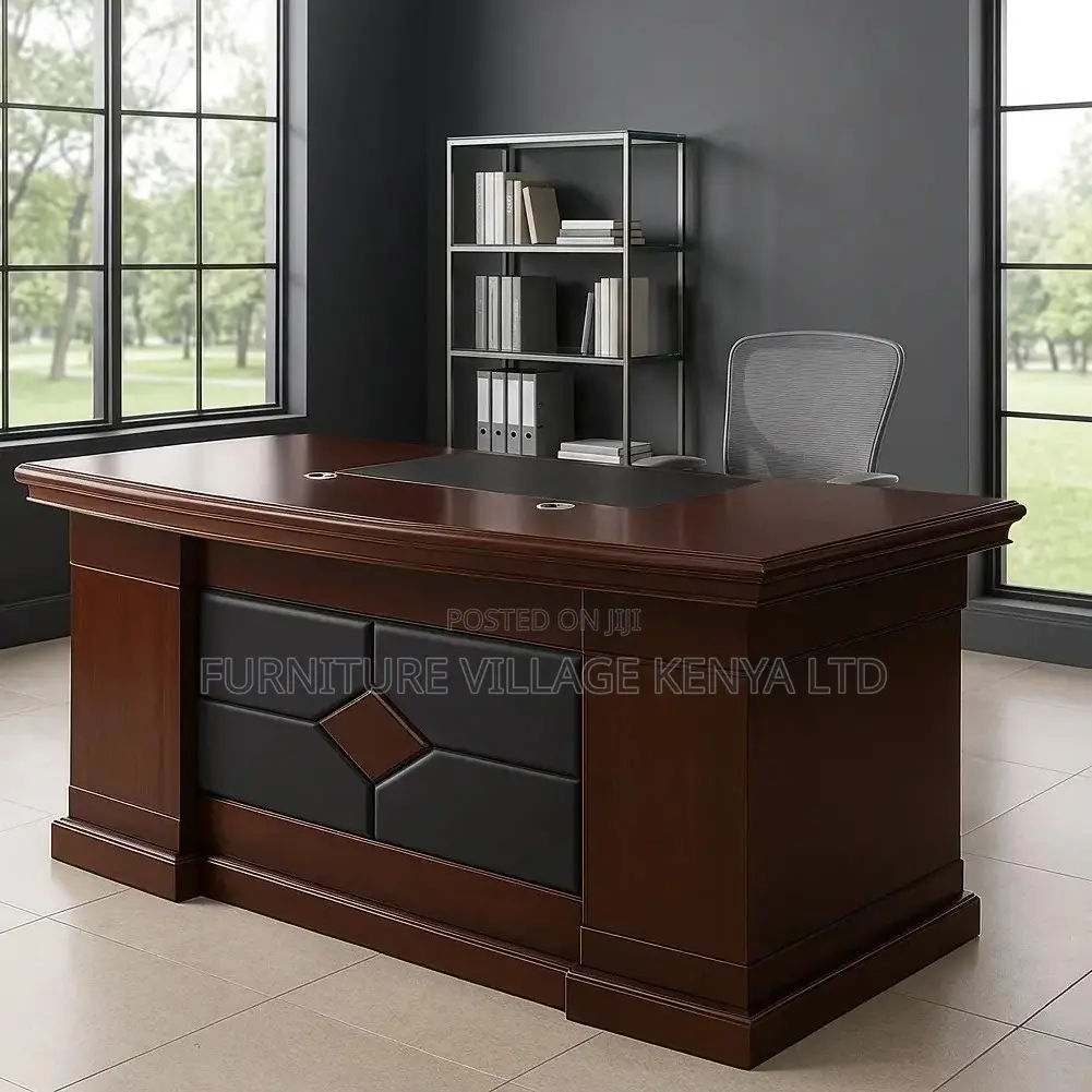 1800mm Office Mahogany Desk With Exetended Drawers