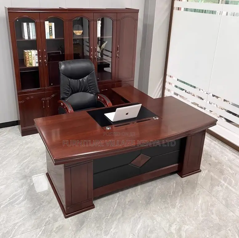 1800mm Office Mahogany Desk With Exetended Drawers