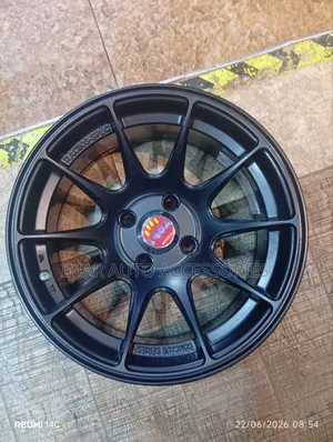 14" Racing-Spec Concave Rim | 4-Lug Deep Offset Black Wheel