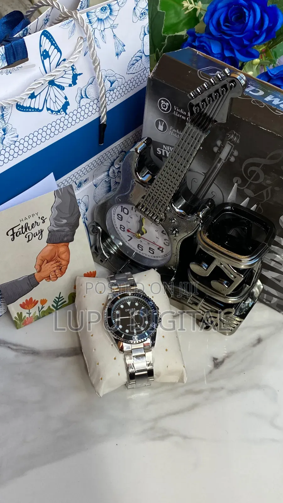 Crafted Alarm Clock (Bedside/Office) Watch in a Branded Box Card Gift