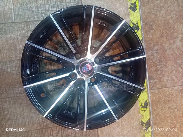 14-Inch 4-Hole Euro Design Black Machined Alloy Wheel Rim