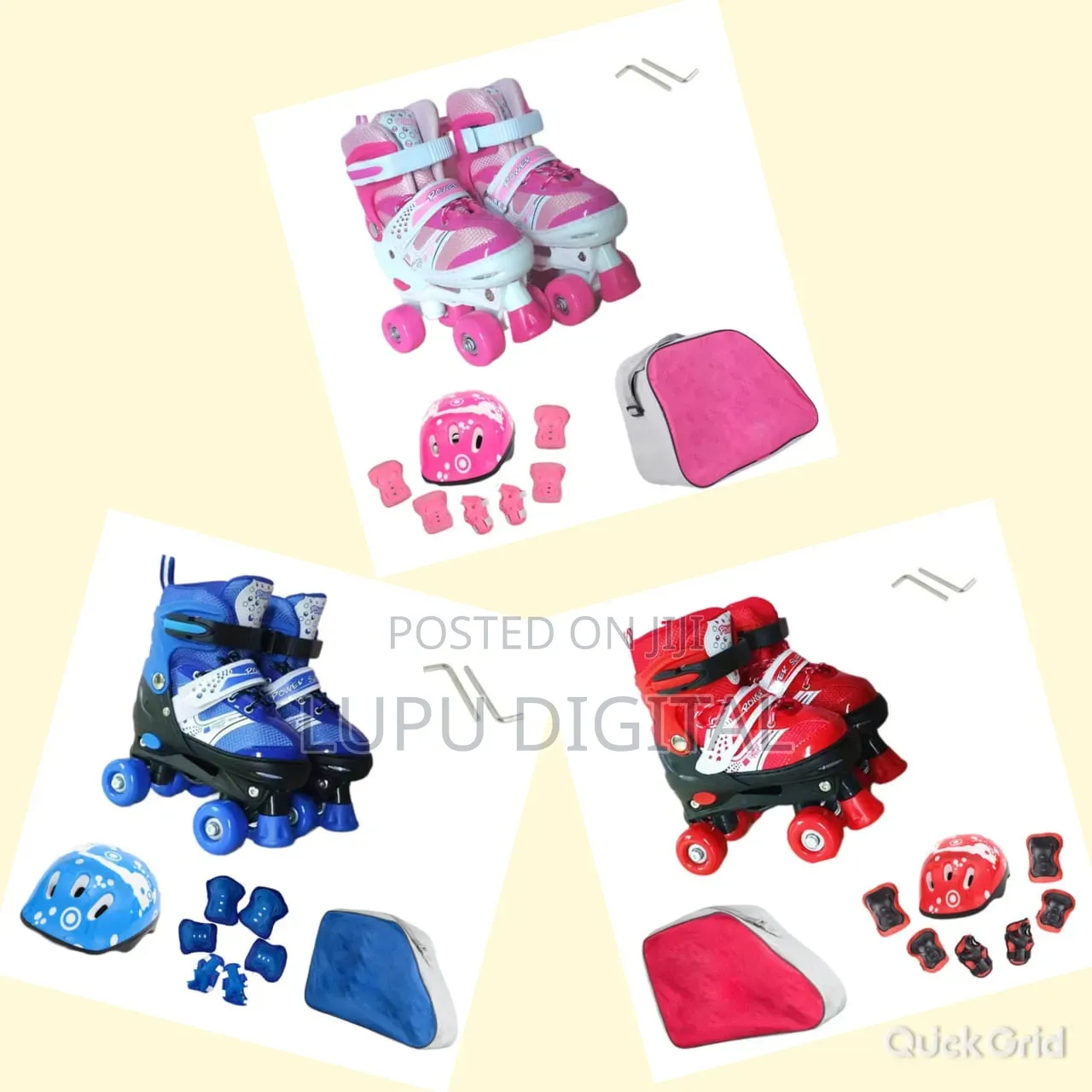 Full Set High Quality Quard Kid's Rollers Skates Shoes