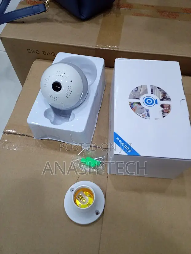 V380 Wireless CCTV Bulb Camera With Mobile Monitoring