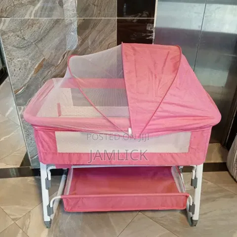 Baby Pink Co-Sleeper Bed - Sm