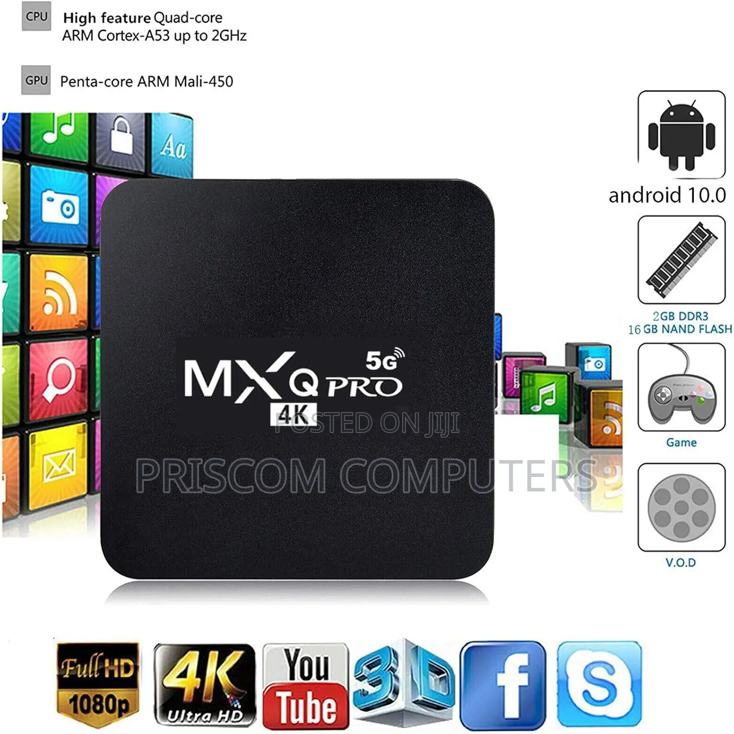 Android Tv Box MXQ Pro 5g Tv Box 16gb+256gb