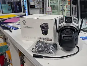 Dual Lens Wifi PTZ Camera With V380 Pro App Hd Ac Powered CCTV Camera