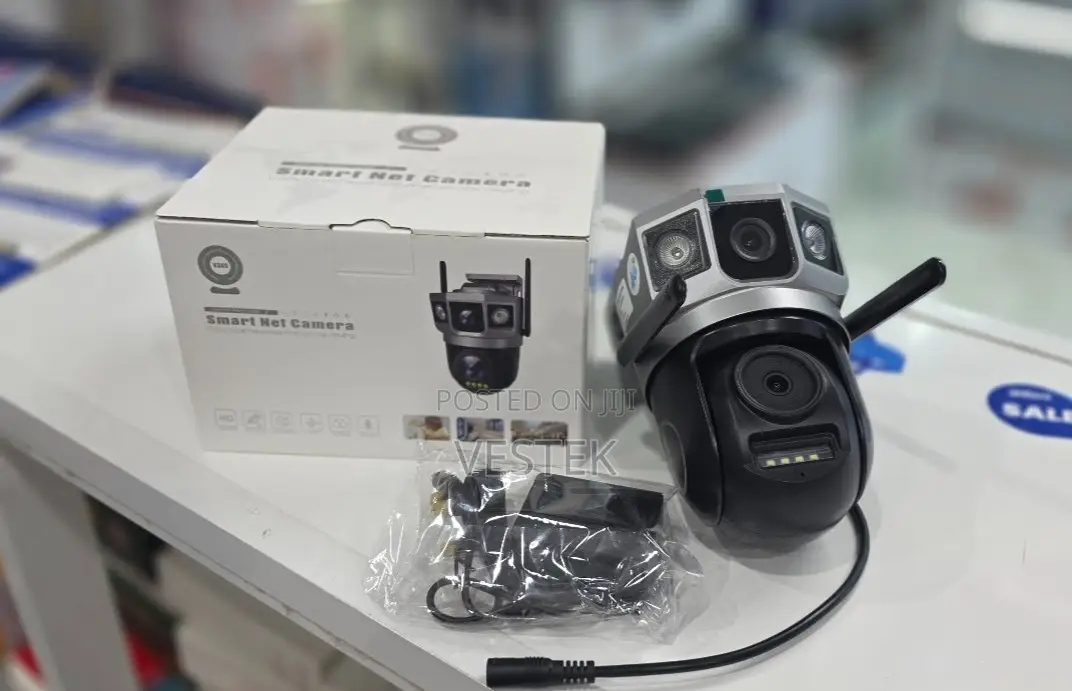 V380 Ac Powered Dual Lens Wifi Camera PTZ Control,Color Night Vision